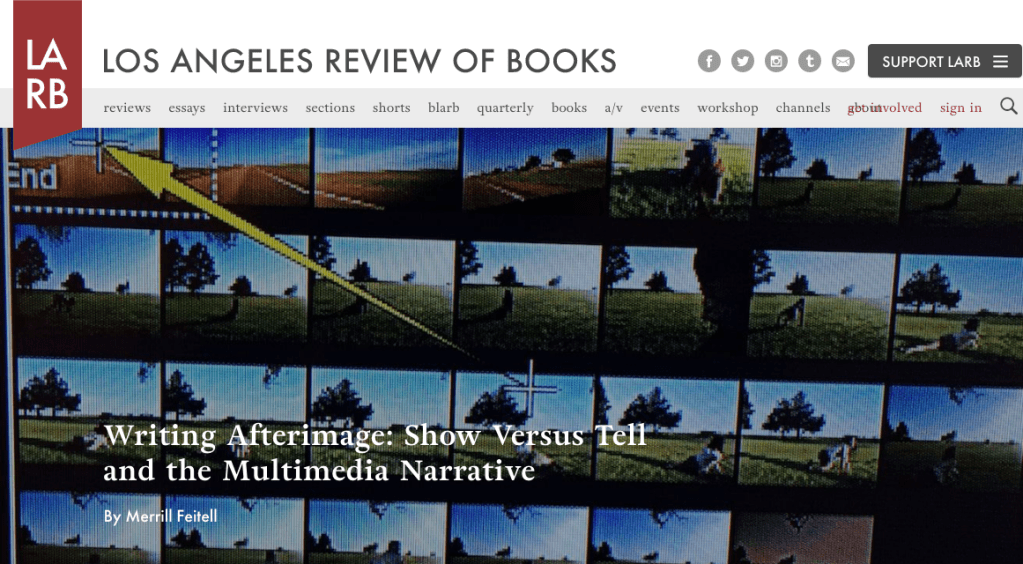 Publication: Text, Image, Multimedia Narratives & Creative&nbsp;Process