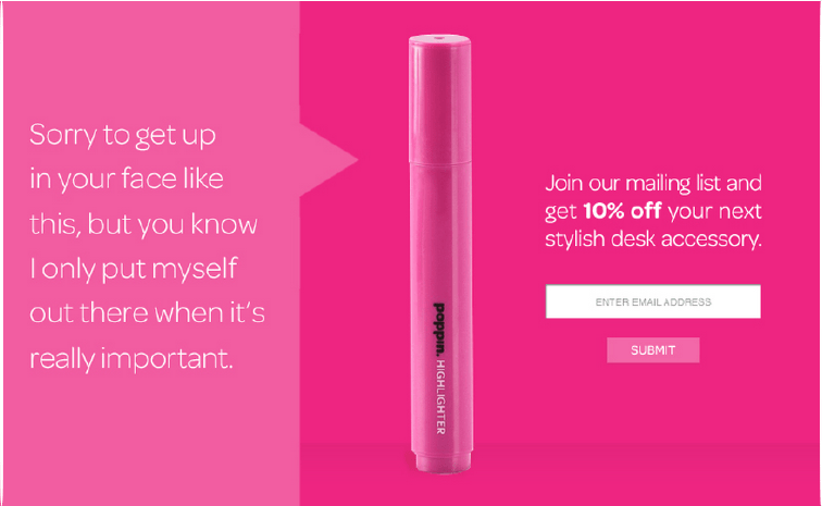 PERSONIFICATION POP-UP