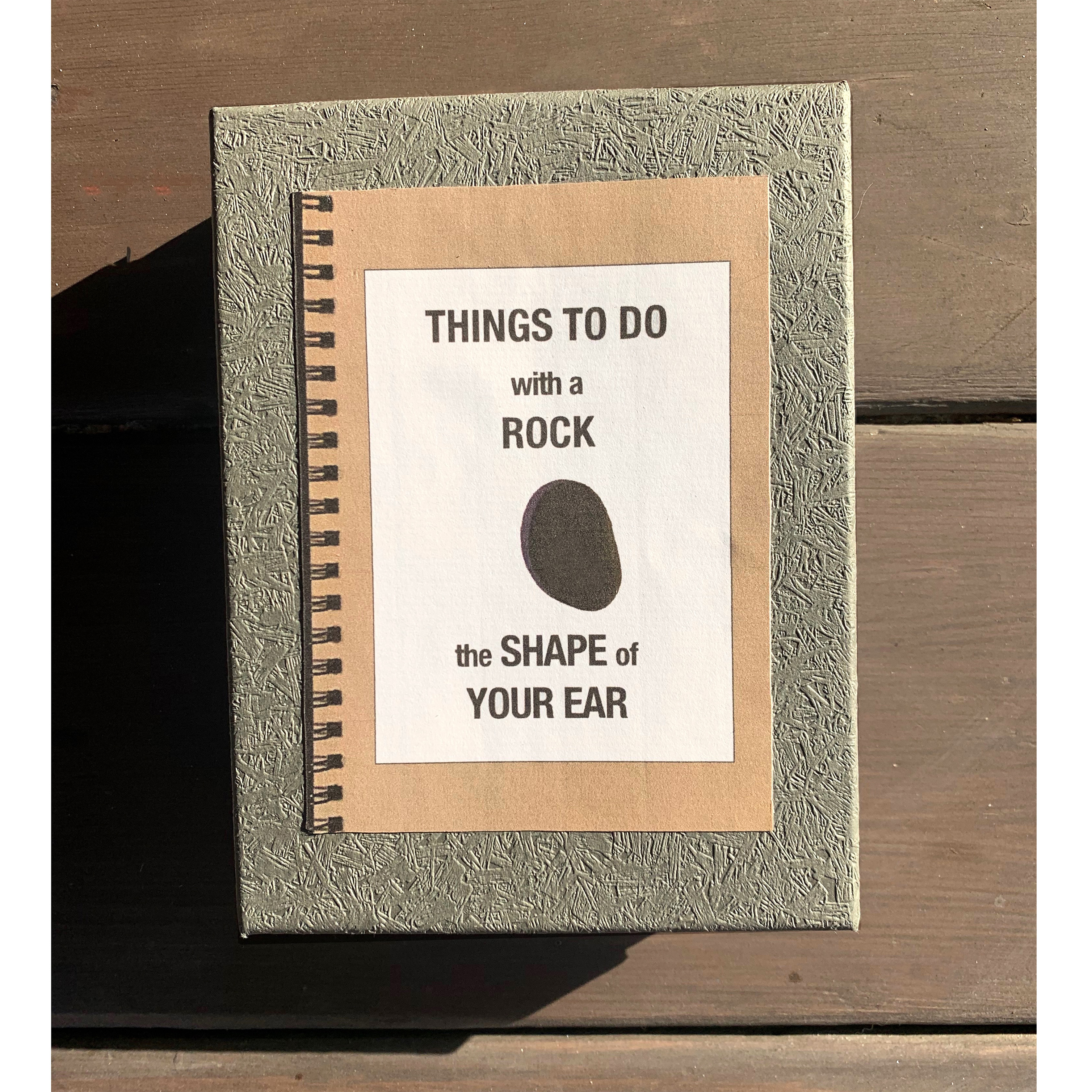 Handmade Book in a Box (with a rock)